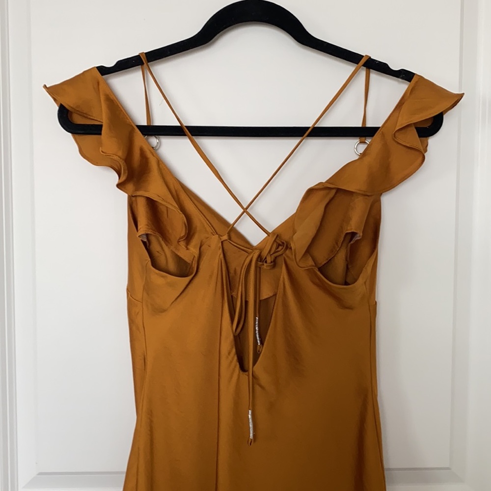 Free people what I want gold satin slip dress - Picture 4 of 5